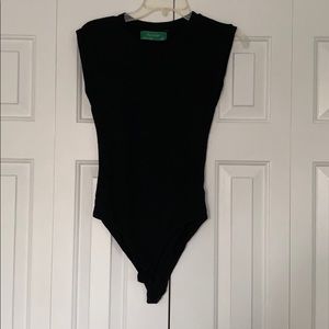 Black tee bodysuit
